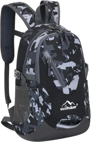 Miniatura 19 de sunhiker Pequeña mochila de senderismo para mujeres y hombres, 20L, ligera, mochila de viaje, mochila casual para ciclismo, acampar al aire libre