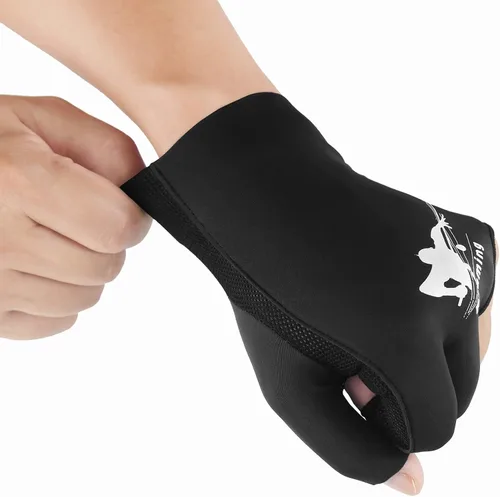 Miniatura 12 de Guantes de billar para hombres y mujeres, guantes de billar para mano izquierda/derecha, guantes de secado rápido de 3 dedos, ideales para tiradores
