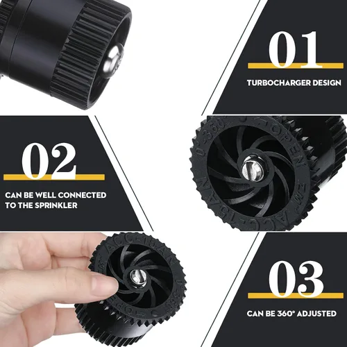 Miniatura 3 de Patelai 32 boquillas de arco variable de repuesto compatibles con Hunter, boquilla de pulverización ajustable de 360° para riego de césped de jardín