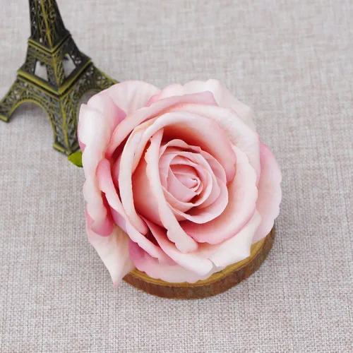 Miniatura 5 de 10 piezas de flores artificiales sin tallo de 3.9 in de cabeza de rosas artificiales estéticas para bodas, ramos, guirnaldas