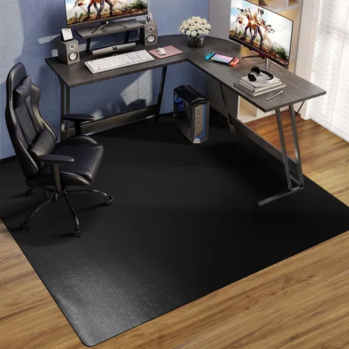 Miniatura 9 de Tapete grande para silla de oficina para alfombra, 36" x 48" antideslizante impermeable para silla de escritorio para sillas con ruedas, protector