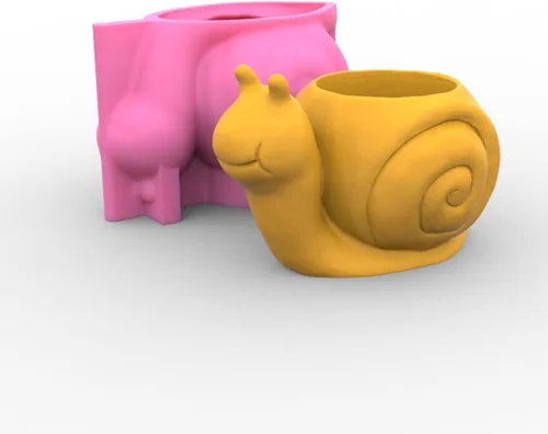 Miniatura 4 de Molde de silicona para macetas, moldes de silicona en forma de animal 3D para hormigón, cemento, yeso, arcilla polimérica, fundición de resina