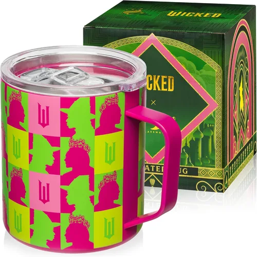 Miniatura 36 de Dragon Glassware x Barbie - Vaso térmico aislado al vacío con tapa y pajilla, vaso térmico de acero inoxidable de 24 onzas con 2 pajillas, vaso