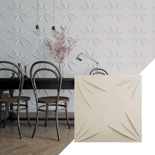 Miniatura 20 de Ekena Millwork WP20X20INWH 19 5/8 pulgadas de ancho x 19 5/8 pulgadas de alto Inula EnduraWall Decorativo 3D Panel de Pared Cubre 2.67 pies cuadrados