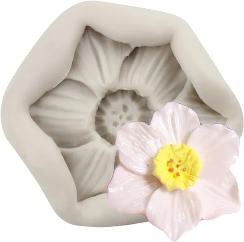 Miniatura 16 de Molde de caramelo de silicona rosa Mini flor Fondant moldes de chocolate para decoración de pasteles Decoración de cupcakes Pasta de goma