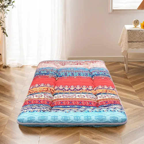 Miniatura 27 de MAXYOYO - Colchón de piso japonés, colchón tipo futón, colchón de tatami grueso, plegable, enrollable, colchón para niños y niñas, para dormitorio