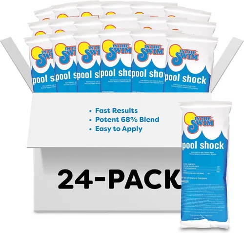 Miniatura 12 de In The Swim Pool Shock - Desinfectante granular Cal-Hypo 68% para agua cristalina - Defiende contra bacterias, algas y microorganismos - 25 libras