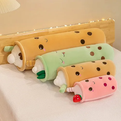 Miniatura 5 de Rexinc - Lindos peluches Boba, peluche Boba de felpa larga, almohada de peluche de burbujas de té, animal de peluche para regalo para niños