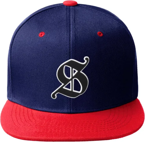 Miniatura 367 de Daxton Gorra clásica con visera de billete plano con letras del alfabeto inglés antiguo de la A a la Z