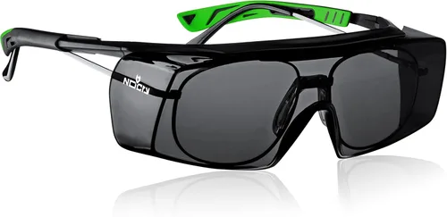 Miniatura 3 de NoCry Gafas de seguridad con bloqueo de luz azul con lentes anaranjadas antivaho resistentes a los arañazos; ANSI Z87.1 y gafas de seguridad