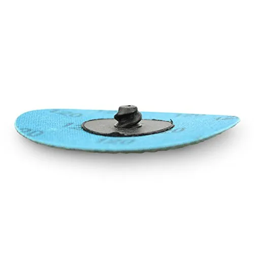 Miniatura 4 de BHA Discos de lijado de cambio rápido tipo R macho roll-on de circonita verde con ayuda de molienda, 3 pulgadas (grano 120), paquete de 25