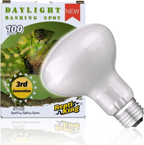 Lámpara de bombilla de calor para reptiles, 1 paquete de 100 W, foco de luz diurna de 100 W, bombilla de dragón barbudo/tortuga/zardo/gecko, lámpara