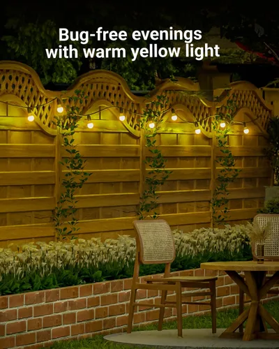 Miniatura 6 de Sunco - Paquete de 6 bombillas amarillas para exteriores A19, luces LED de insectos para exteriores del anochecer al amanecer, 480 LM, 9W, 2000K