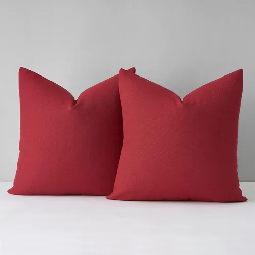 Miniatura 18 de Mixhug Juego de 2 fundas de almohada decorativas de lino para sofá y cama, cojín lumbar, color marrón claro, 12 x 20 pulgadas
