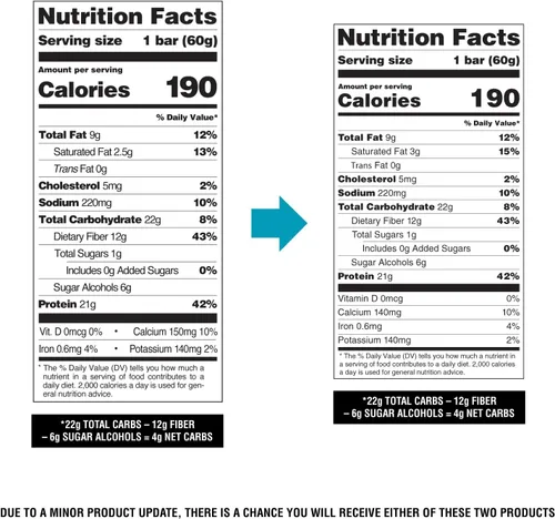 Miniatura 6 de Quest Nutrition Barras de proteína de masa de galletas con chispas de chocolate, 21g de proteína, 1g de azúcar, 4g de carbohidratos netos, alto