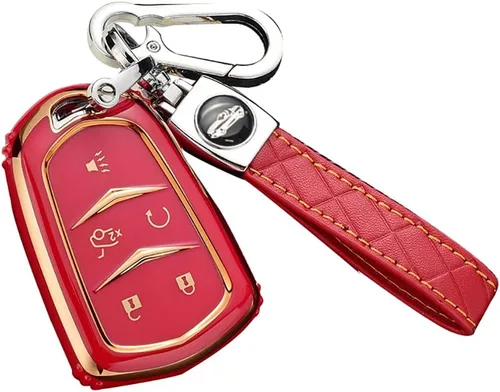 Miniatura 16 de ontto Funda para llavero compatible con Cadillac, Beige