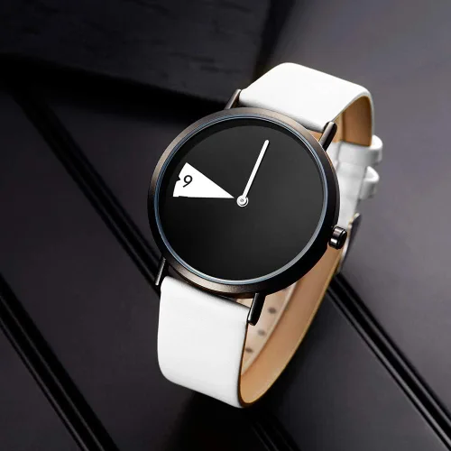 Miniatura 4 de SHENGKE Women Minimalist Watch Ultra Thin Leather Strap Fashion Creative Waterproof Watch