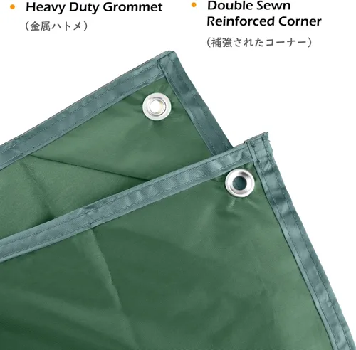 Miniatura 3 de TRIWONDER Hamaca para lluvia, mosca, lona impermeable, tienda de campaña, huella, tela de suelo, para mochileros, refugio de campamento, para 01