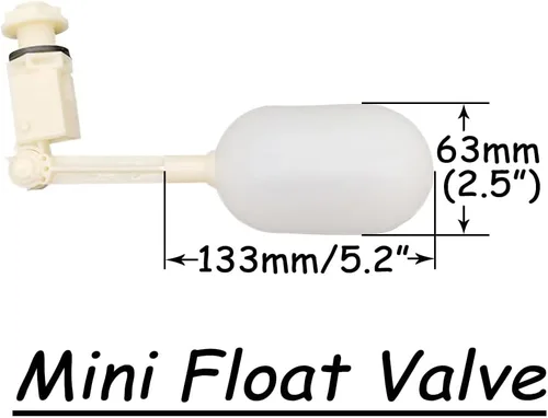 Miniatura 3 de Uenede Válvula de bola flotante DN20 3/4 "rosca macho PE bola flotante ABS válvula interruptor automático para piscina, canal de agua para ganado