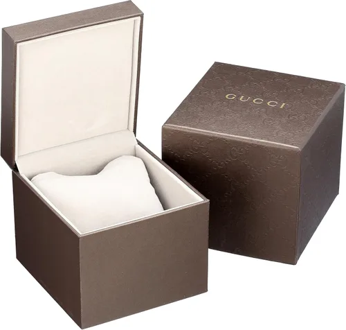 Miniatura 3 de Gucci Interlocking Collection Swiss Quartz Black Reloj para mujer (Modelo YA133314), Acero inoxidable amarillonegro, Movimiento de cuarzo