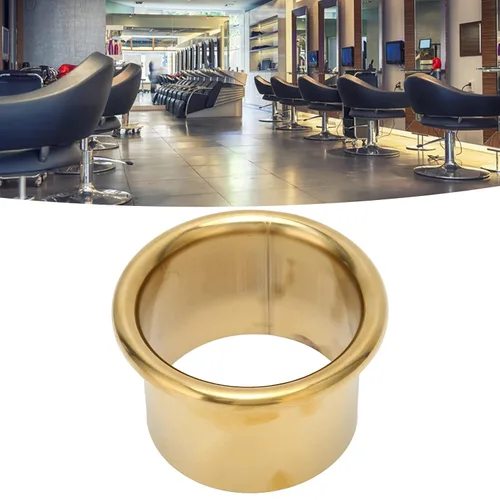 Miniatura 7 de 3 1 4 secador de pelo pulgadas rizador 3 goma 4 insertos negro secador de pelo soplado metal encimera ojales anillos salón y spa equipo (dorado)