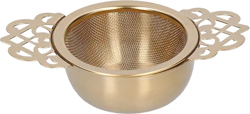 Miniatura 5 de Colador de té de acero inoxidable, filtros de malla fina más empinados con asas dobles, colgar en teteras, tazas, tazas para remojar té y café