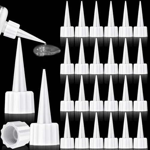 Miniatura 8 de Loopeer 24 piezas 312 puntas adicionales para punta de corte de pegamento Ca, puntas aplicadoras de pegamento de plástico, extensor de micropuntas