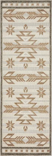 Miniatura 12 de Unique Loom Outdoor Modern Collection - Alfombra de área - Albuquerque (2' x 3' 1" Rectángulo Beige/Marrón)