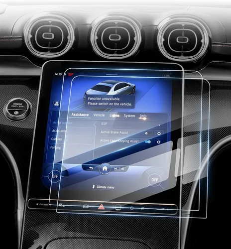 [Actualización] 2 Pack Protector de Pantalla de 11.9 Pulgadas para 2022 ~ 2025 2026 Mercedes Benz C300 Clase C C250 / 2023 ~ 2026 GLC300 [Sin