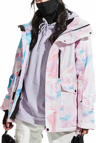 Miniatura 4 de VECTOR PRIME Pantalones de esquí aislados para mujer, pantalones de snowboard impermeables para mujer