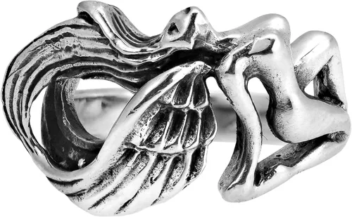 Miniatura 2 de Anillo de plata de ley 925 con diseño de ángel volador