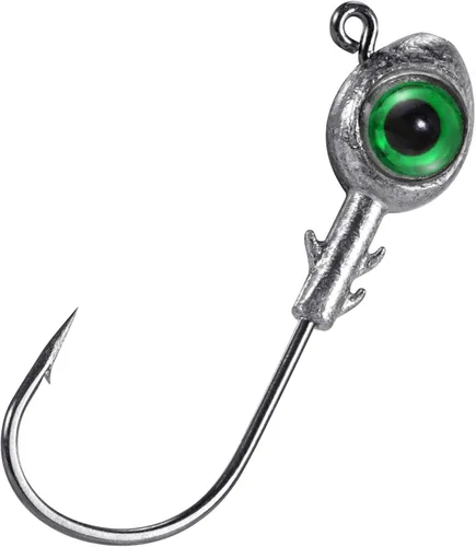 Dr.Fish Paquete de 10 Señuelos con Ojos de Pesca Ojos 3D Cabezas de Trucha Anzuelo para Lubina Señuelo Nadador de Agua Salada Cabezas de Jig de Agua
