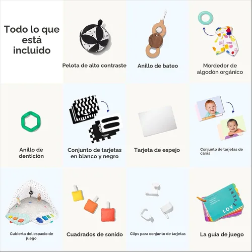 Miniatura 5 de LOVEVERY El Gimnasio de Juego Ganador de Premios para Bebés, Gimnasio de Actividad de Desarrollo Basado en Etapas y Alfombra de Juego para Bebés
