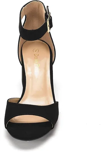 Miniatura 4 de DREAM PAIRS - Sandalias de tacón grueso y bajo para mujer