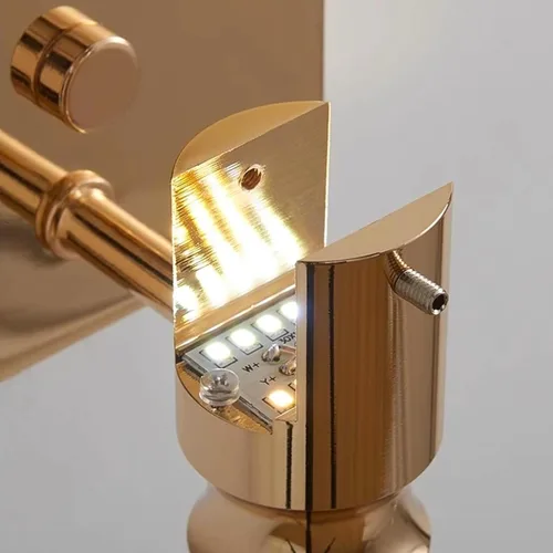 Miniatura 6 de Aomesinc Aplique de pared LED de cristal estilo nórdico, luces creativas simples para sala de estar, dormitorio, mesita de noche, tocador, baño