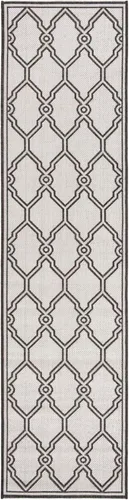 Miniatura 16 de SAFAVIEH Alfombra lavable para exteriores Linden Collection - 8 x 10 pies, crema y azul, no desprende pelusa y fácil de limpiar, ideal para patio