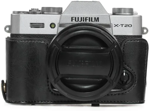 Miniatura 6 de MegaGear MG981 Ever Ready - Funda de piel para cámara y correa para Fujifilm X-T30, X-T20, X-T10 (lentes de 0.630-1.969 in/0.709-2.165 in)