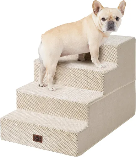 Miniatura 11 de EHEYCIGA Escaleras para perros pequeños de 13.5 pulgadas de alto, escalones para perros de 3 escalones para sofá y silla, escalones para mascotas