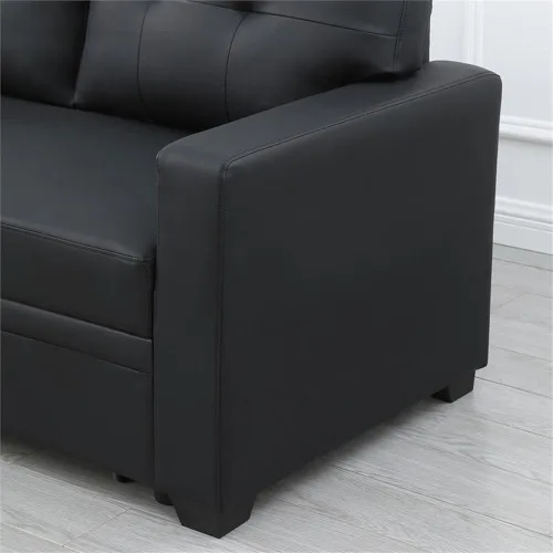 Miniatura 9 de Devion Furniture Tela de poliéster en forma de L reversible, fácil de convertible extraíble, sofá seccional/diván de almacenamiento con cojines