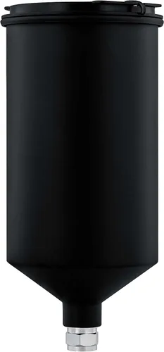 Miniatura 5 de Master Elite - Pistola de pintura en aerosol de alimentación por gravedad de aluminio negro de 20.3 fl oz con tapa de plástico sin goteo, taza se