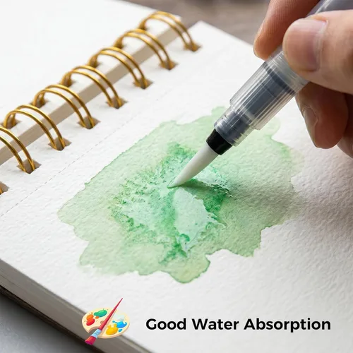 Miniatura 4 de 35 Sheets Watercolor Paper Pad 3.5x5.5 Inch, 140 lb/300 GSM Cold Press Water Color Paper Spiral Bound Watercolor Sketchbook for Art Painting Drawing