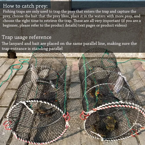 Miniatura 5 de Drasry Trampa para Cangrejos Cebo para Langosta Cangrejo de Río Camarón Portátil Plegable Red de Lanzar Mágica Plegable Trampas de Pesca Redes