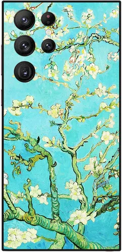 Miniatura 119 de Berkin Arts Funda compatible con Samsung Galaxy S22 Ultra, funda de silicona Art Nouveau Floral Flower (Clematis by Alphonse Mucha)