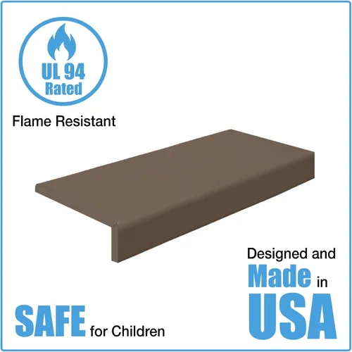 Miniatura 3 de KidKusion Cojín Suave para Bordes de Asientos Fabricado en Estados Unidos 12" Negro Cojín de Chimenea y Almohadilla para Hogar de la Chimenea