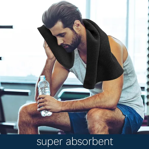 Miniatura 4 de Toallas de microfibra para gimnasio para hacer ejercicio, toallas de yoga de secado rápido para hombres y mujeres, tenis, 16 pulgadas x 27 pulgadas