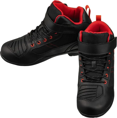 Miniatura 4 de CALTO Zapatos de elevación invisibles para hombre con aumento de altura Botas de cuero ligeras con cordones de alta calidad para motocicleta, 3.2