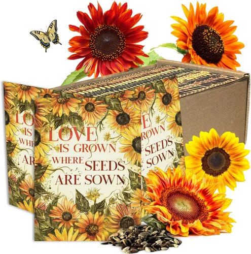 Miniatura 7 de Seed Needs, Paquete de semillas de girasol, recuerdos de fiesta, paquetes prellenados para repartir