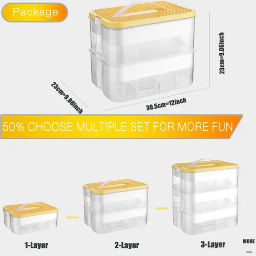 Miniatura 5 de Organizador de almacenamiento de juguetes para niños para bloques de construcción de Lego Caja contenedora transparente de bloques de construcción