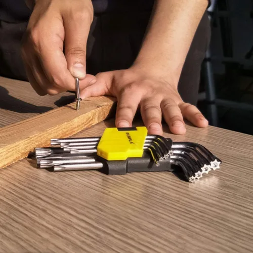 Miniatura 3 de Gunpla Llave Allen con llave hexagonal Torx, llave hexagonal Allen Star, llave de brazo corto, llaves hexagonales de seguridad, agujeros de extremo
