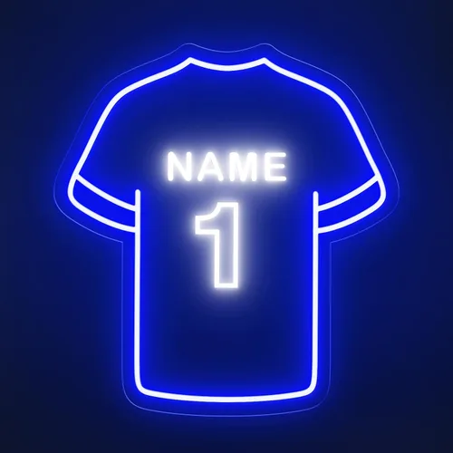 Miniatura 10 de Letreros de neón de jersey de baloncesto personalizables, letrero de neón LED personalizable para decoración de pared, luces de neón LED